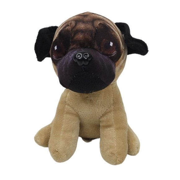 Dan Dee Collectors Choice Pug Puppy Dog 7" Plush Stuffed Animal Toy 2017 - Picture 1 of 10